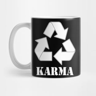 Karma Recycle White Mug